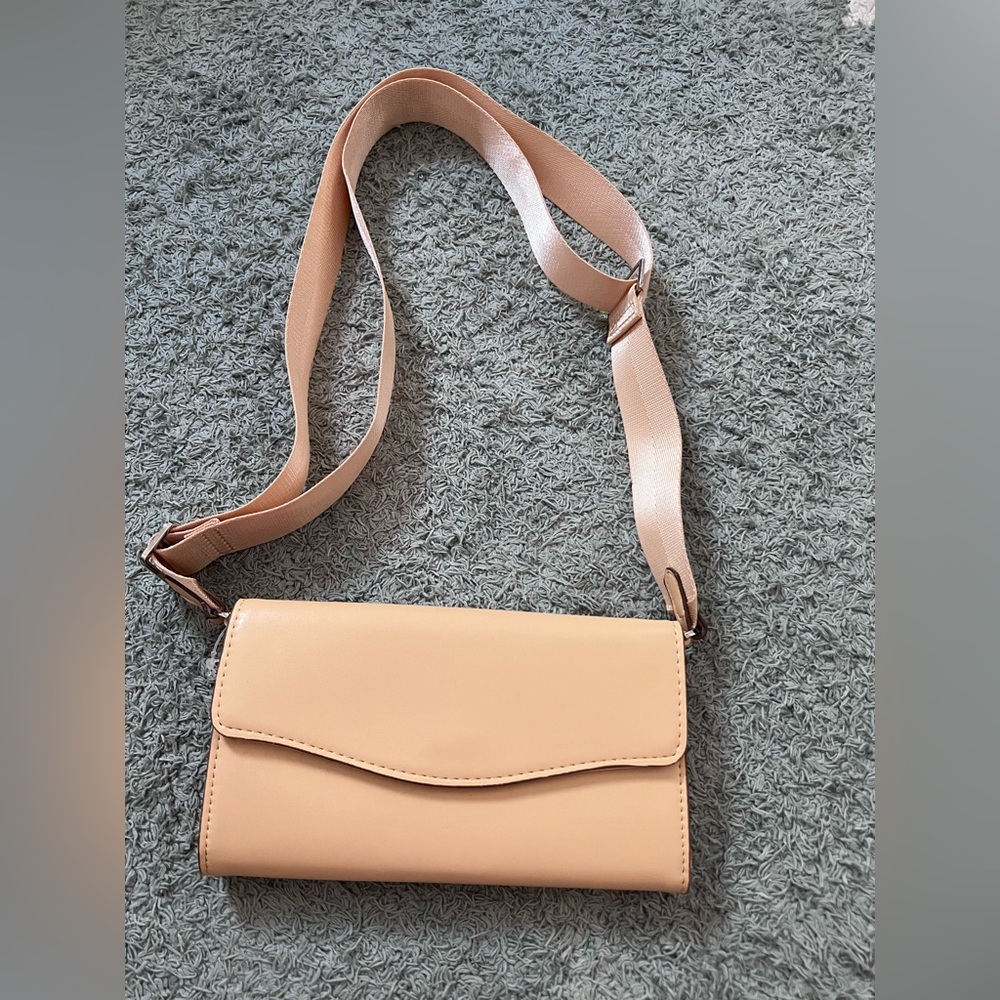 A New Day Tan Crossbody Bag with Adjustable Strap